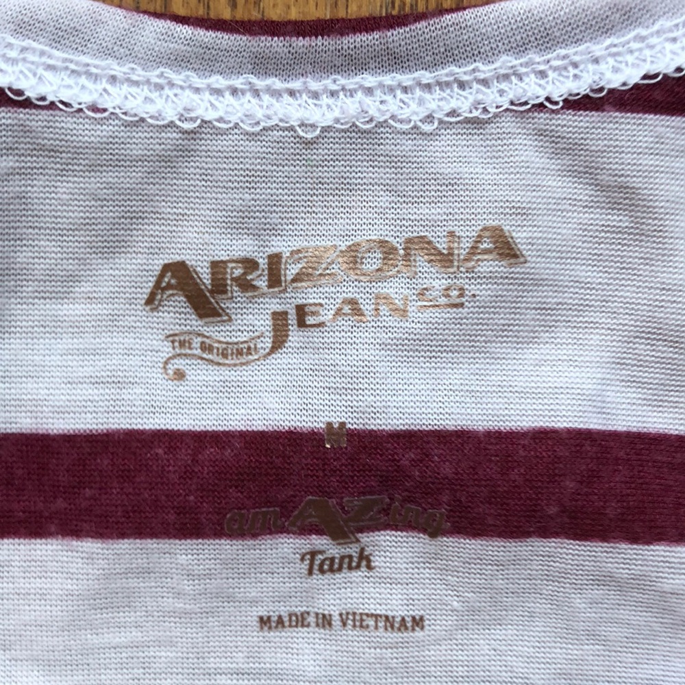 Arizona medium racer back striped tank - Picture 3 of 4